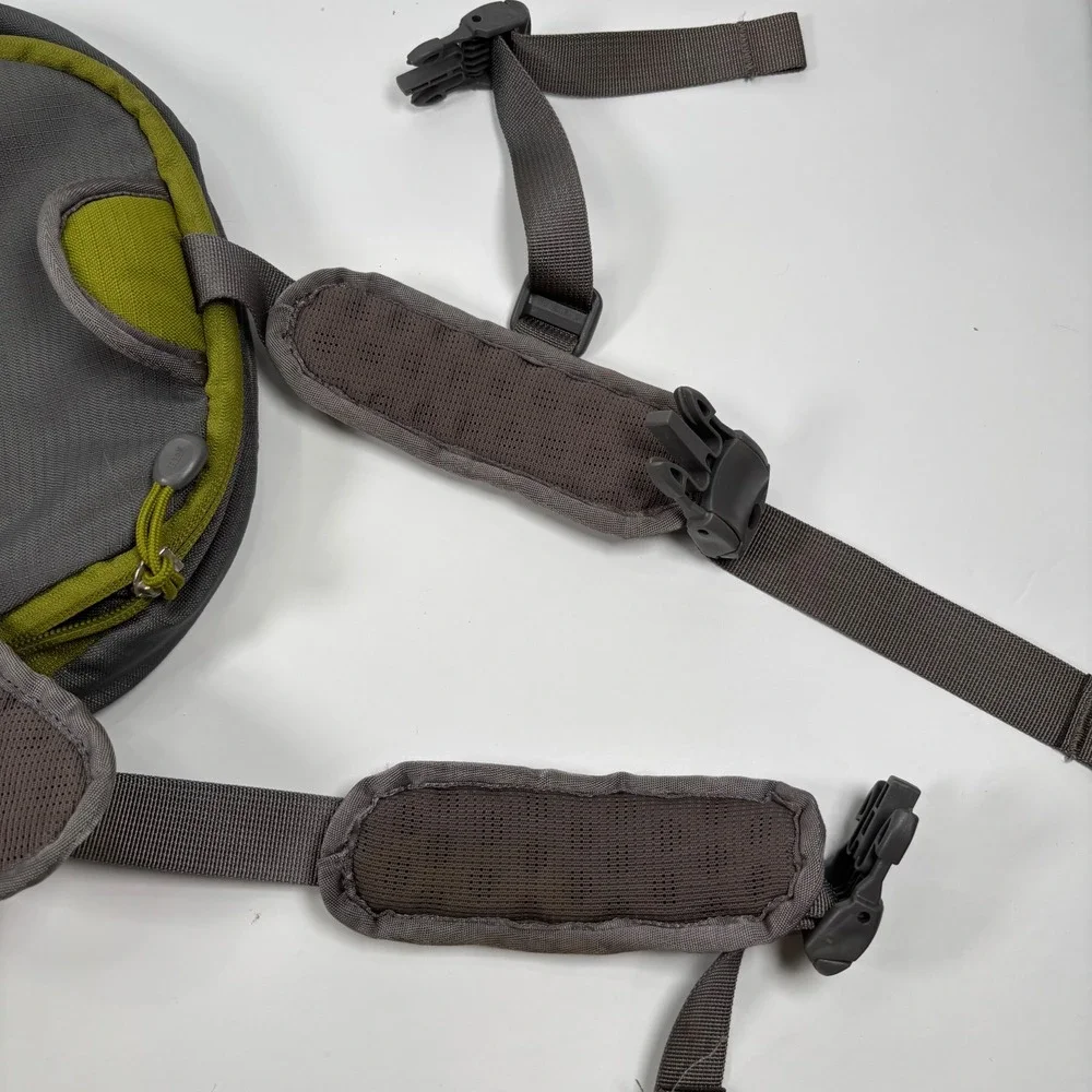 REI Unisex Small ULTRA Dog Pack Hiking Harness Saddlebag Green Grey Reflective
